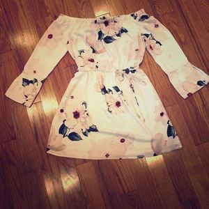 Dynamite off the shoulder dress